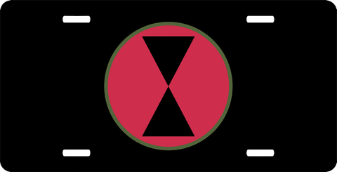 U.S. Army 7th Infantry License Plate