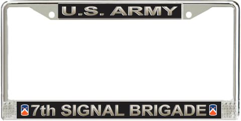 U.S. Army 7th Signal Brigade License Plate Frame