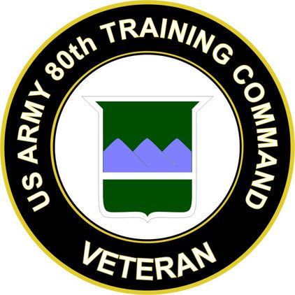 U.S. Army 80th Training Command Veteran Sticker Decal