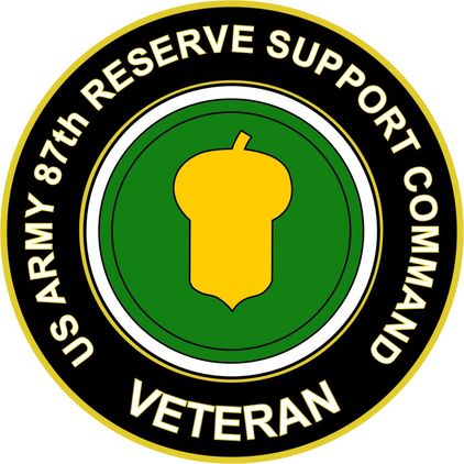 U.S. Army 87th Reserve Support Command Veteran Sticker Decal
