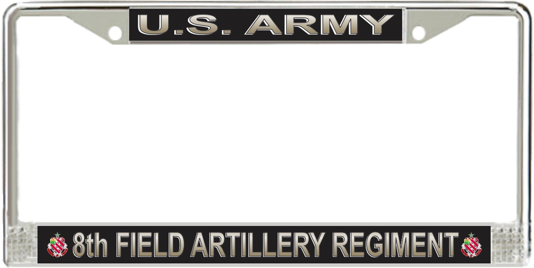 U.S. Army 8th Field Artillery Regiment License Plate Frame