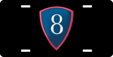 U.S. Army 8th Personnel Command License Plate
