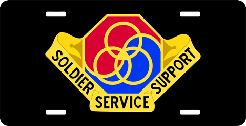 U.S. Army 8th Personnel Command Unit Crest License Plate