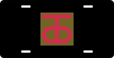 U.S. Army 90th Regional Support Command License Plate