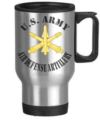 U.S. Army Air Defense Artillery 14 oz Stainless Steel Travel Mug