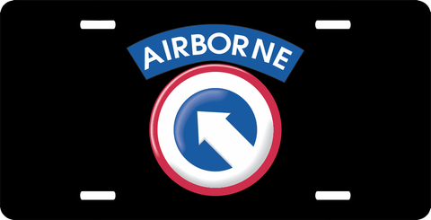 U.S. Army Airborne COSCOM License Plate