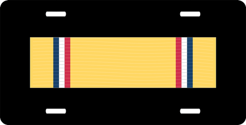 U.S. Army American Defense Service Medal Ribbon License Plate