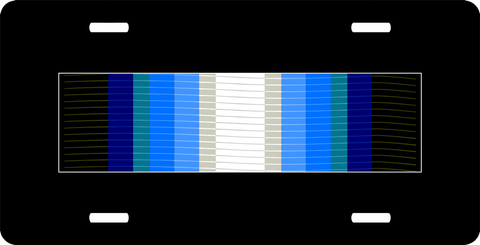 U.S. Army Antarctica Service Medal Ribbon License Plate