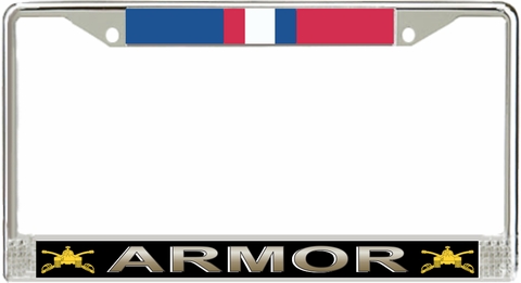 U.S. Army Armor Kosovo Veteran License Plate Frame