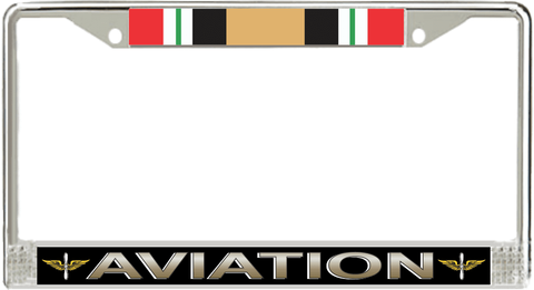 U.S. Army Aviation Iraq Veteran License Plate Frame