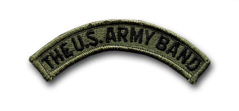 US ARMY BAND 3/4" X 4" SUBDUED MILITARY TAB