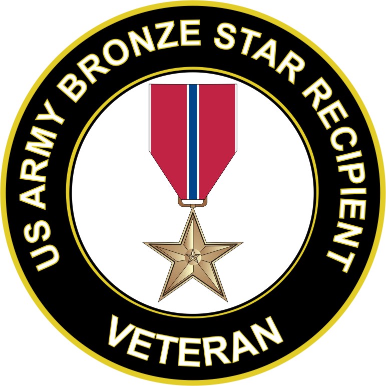 U.S. Army Bronze Star Recipient Veteran Sticker Decal