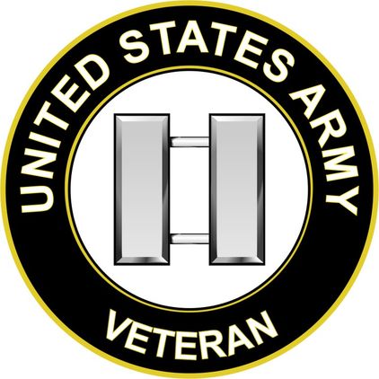 U.S. Army Captain Veteran Sticker Decal