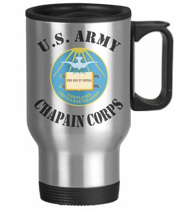 U.S. Army Chaplain Corps 14 oz Stainless Steel Travel Mug