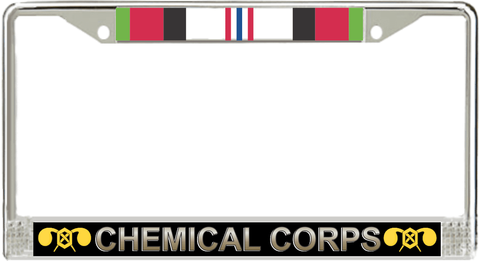 U.S. Army Chemical Corps Afghanistan Veteran License Plate Frame