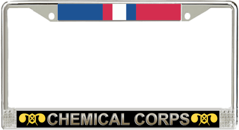 U.S. Army Chemical Corps Kosovo Veteran License Plate Frame