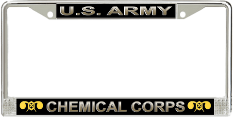 U.S. Army Chemical Corps License Plate Frame