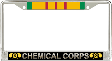 U.S. Army Chemical Corps Vietnam Veteran License Plate Frame