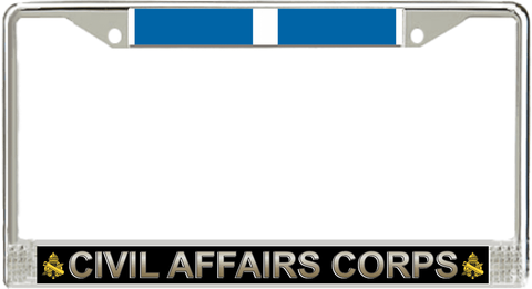 U.S. Army Civil Affairs Corps Korea Veteran License Plate Frame