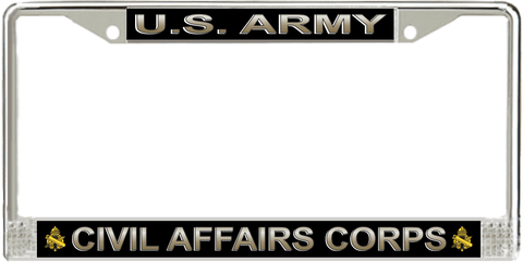 U.S. Army Civil Affairs License Plate Frame
