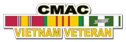 U.S. Army CMAC Vietnam Veteran Window Strip Decal