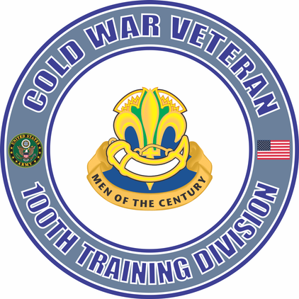 U.S. Army Cold War 100th Training Unit Crest Veteran Decal