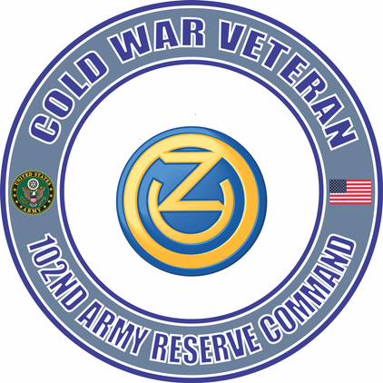 U.S. Army Cold War 102nd Army Reserve Command Veteran Decal