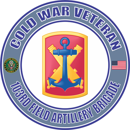 U.S. Army Cold War 103rd Field Artillery Brigade Veteran Decal