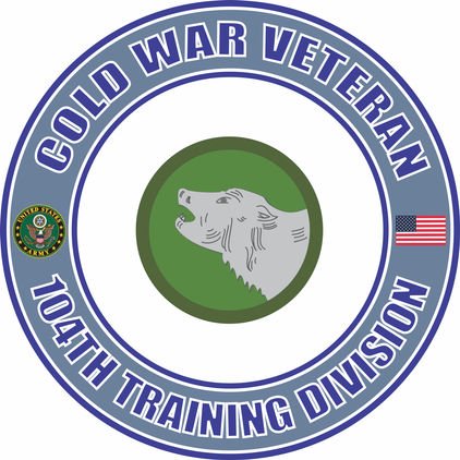 U.S. Army Cold War 104th Training Division Veteran Decal
