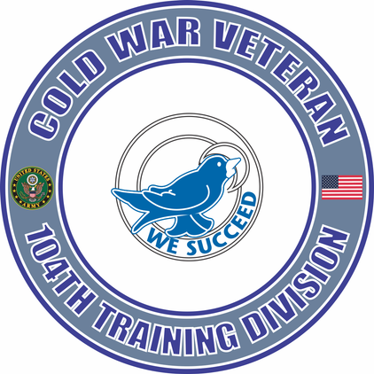 U.S. Army Cold War 104th Training Unit Crest Veteran Decal