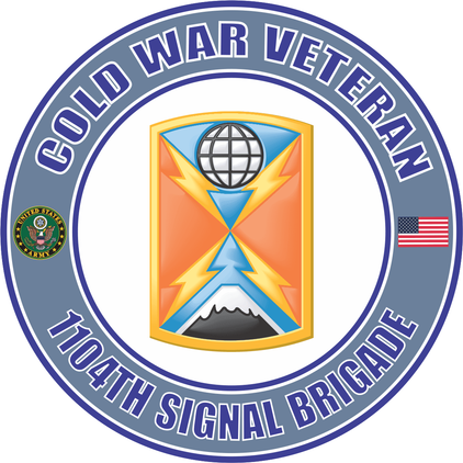 U.S. Army Cold War 1104th Signal Brigade Veteran Decal