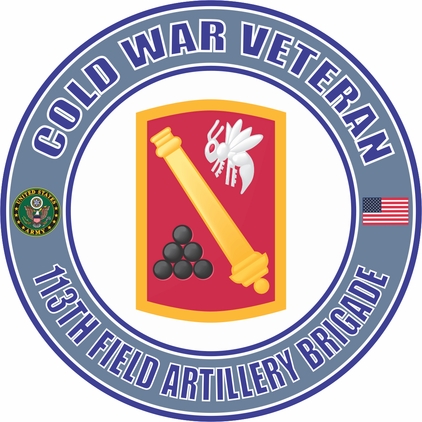 U.S. Army Cold War 113th Field Artillery Brigade Veteran Decal