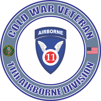 U.S. Army Cold War 11th Airborne Veteran Decal