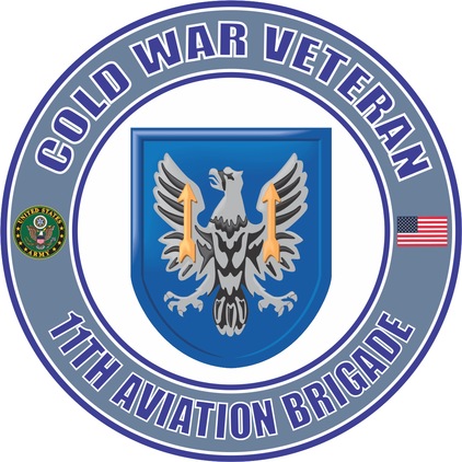 U.S. Army Cold War 11th Aviation Brigade Veteran Decal