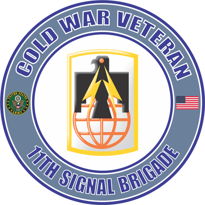 U.S. Army Cold War 11th Signal Brigade Veteran Decal