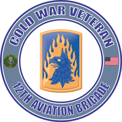 U.S. Army Cold War 12th Aviation Brigade Veteran Decal