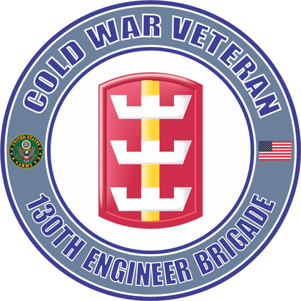 U.S. Army Cold War 130th Engineer Brigade Veteran Decal