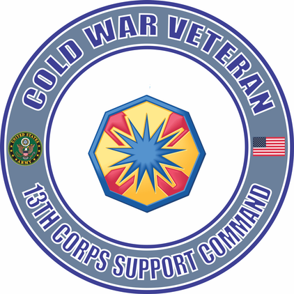 U.S. Army Cold War 13th Corps Support Command Veteran Decal