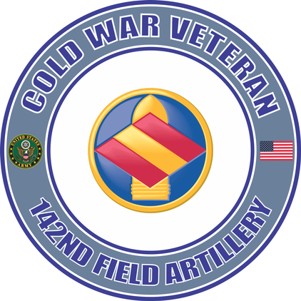 U.S. Army Cold War 142nd Field Artillery Brigade Veteran Decal