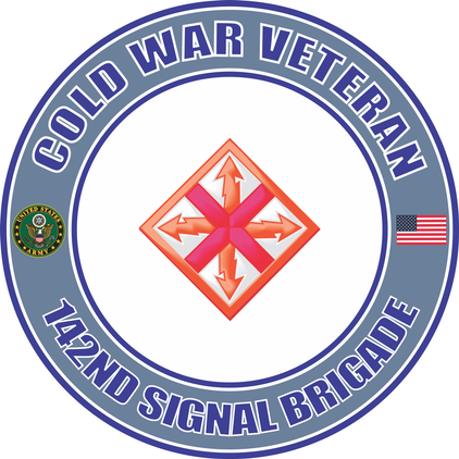 U.S. Army Cold War 142nd Signal Brigade Veteran Decal