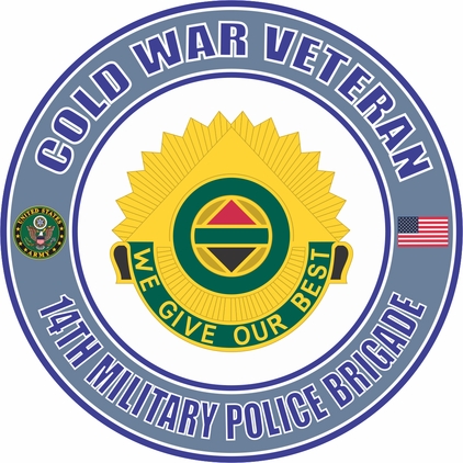 U.S. Army Cold War 14th Military Police Brigade Veteran Decal