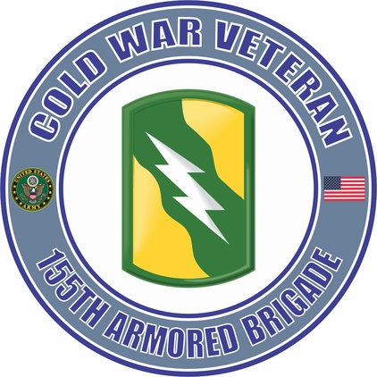 U.S. Army Cold War 155th Armored Brigade Veteran Decal