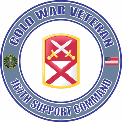 U.S. Army Cold War 167th Support Command Veteran Decal