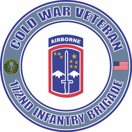U.S. Army Cold War 172nd Infantry Brigade Airborne Veteran Decal