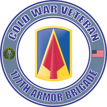 U.S. Army Cold War 177th Armor Brigade Veteran Decal