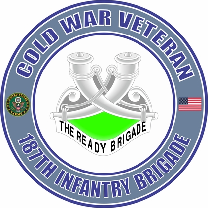 U.S. Army Cold War 187th Infantry Brigade Unit Crest Veteran Decal