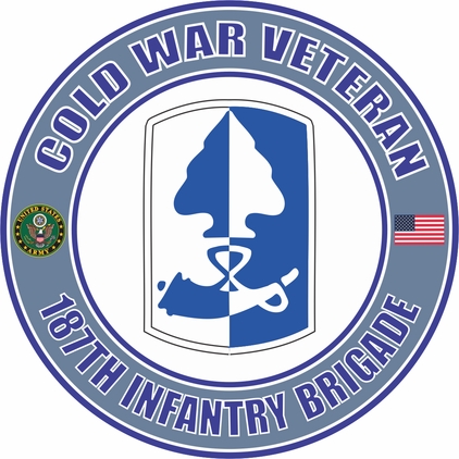 U.S. Army Cold War 187th Infantry Brigade Veteran Decal