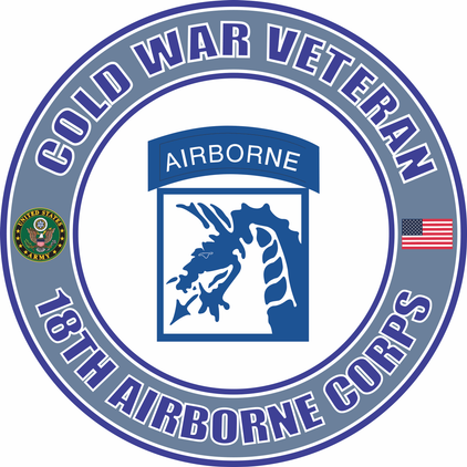 U.S. Army Cold War 18th Airborne Corps Veteran Decal