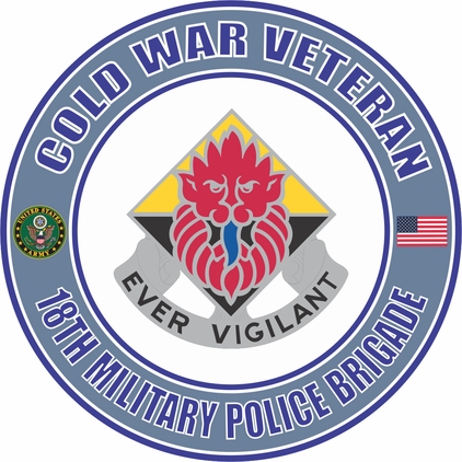 U.S. Army Cold War 18th Military Police Brigade Unit Crest Veteran Decal