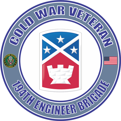 U.S. Army Cold War 194th Engineer Brigade Veteran Decal
